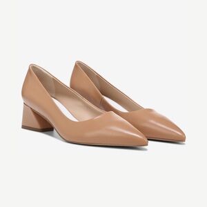 Franco Sarto Leather Block Heels Pointed Toe